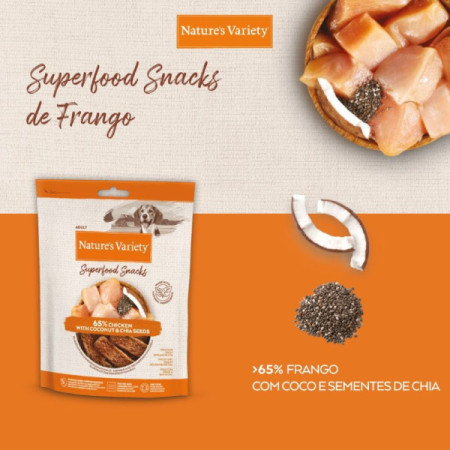 Natures Variety Superfood Snacks de Frango