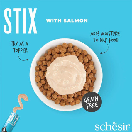 Schesir Stix Creamy Snack Salmão