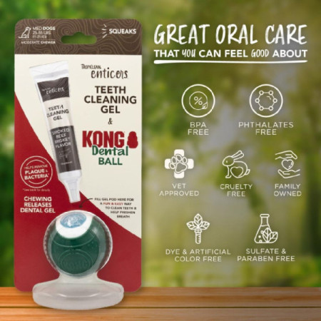 Kong Dental Ball & Teeth Cleaning Gel