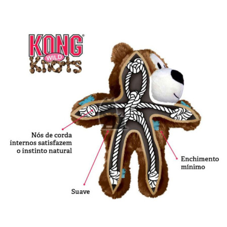 Kong Holiday Wild Knots Urso Winter NATAL