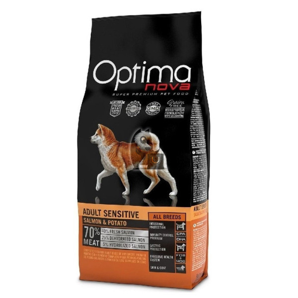 Optima Nova Dog Adult Sensitive Salmão & Batata