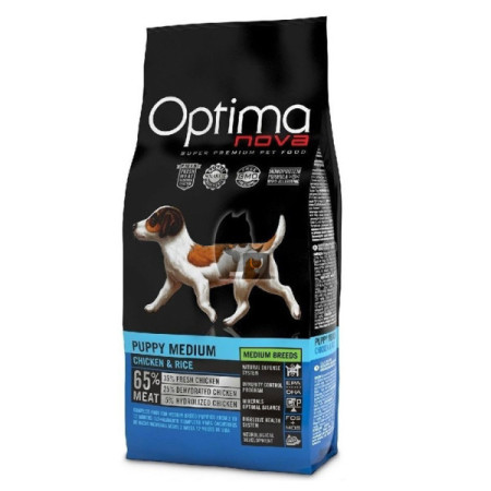 Optima Nova Puppy Medium Frango & Arroz