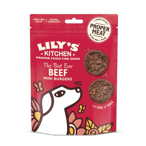 Lily's Kitchen Snacks The Best Ever Beef Mini Burgers