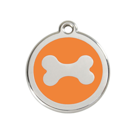 Red Dingo Medalha Osso Simples laranja