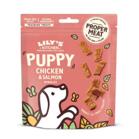 Lily's Kitchen Chicken&Salmon Nibbles Puppy Treats