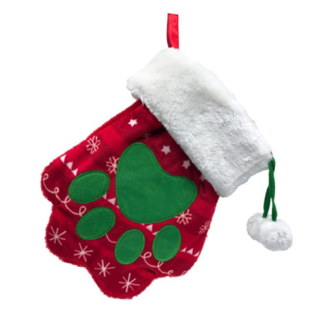 Kong Holiday Stocking Paw Meia de Natal