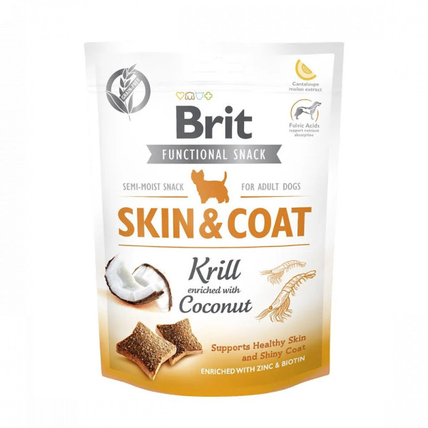 Brit Care Dog Functional Snack Skin&Coat Krill