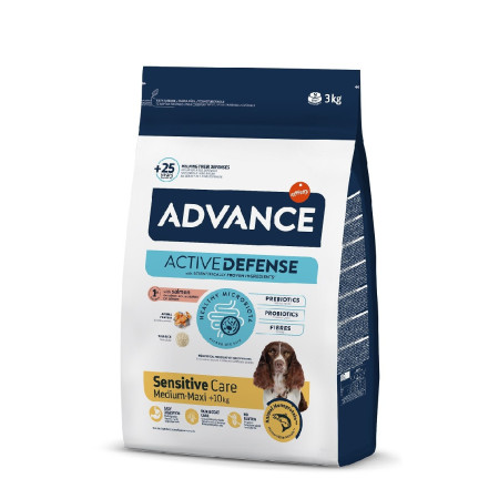 Advance Dog Medium/Maxi Adult Sensitive Salmão & Arroz