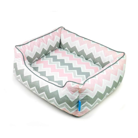 Luben Sofá Spring Chevron Rosa