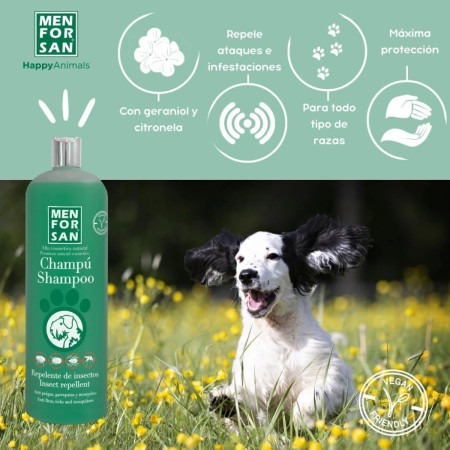 Men For San Champô Repelente de insectos para cão