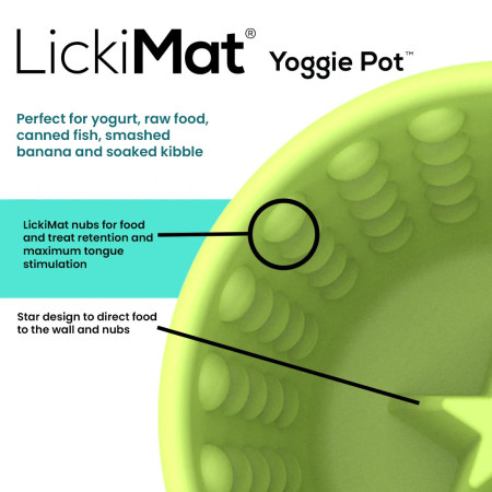 LickiMat Yoggie Pot verde