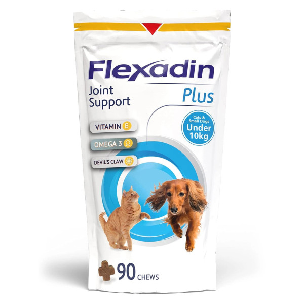 Vétoquinol Flexadin Plus cães pequenos e gatos