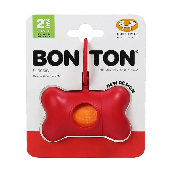 United Pets Dispensador Bon Ton vermelho