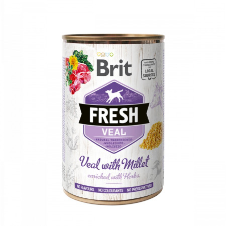 Brit Fresh Dog Lata Vitela com Millet