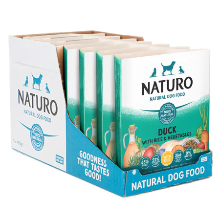 Naturo Adulto Pato com arroz e vegetais