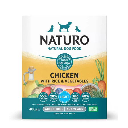 Naturo Light Galinha com arroz e vegetais