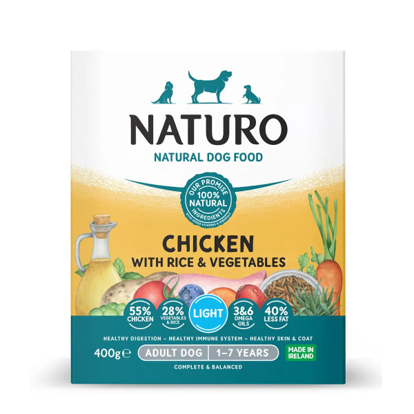 Naturo Light Galinha com arroz e vegetais