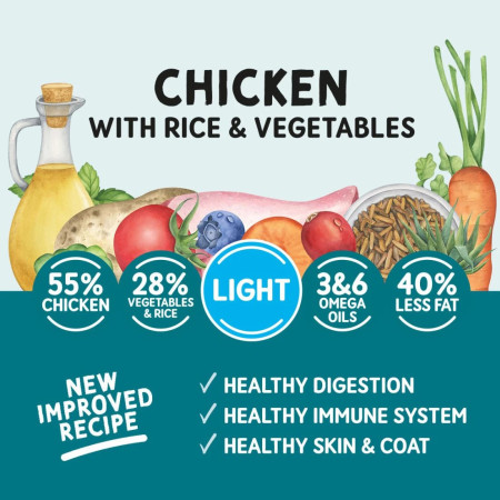 Naturo Light Galinha com arroz e vegetais