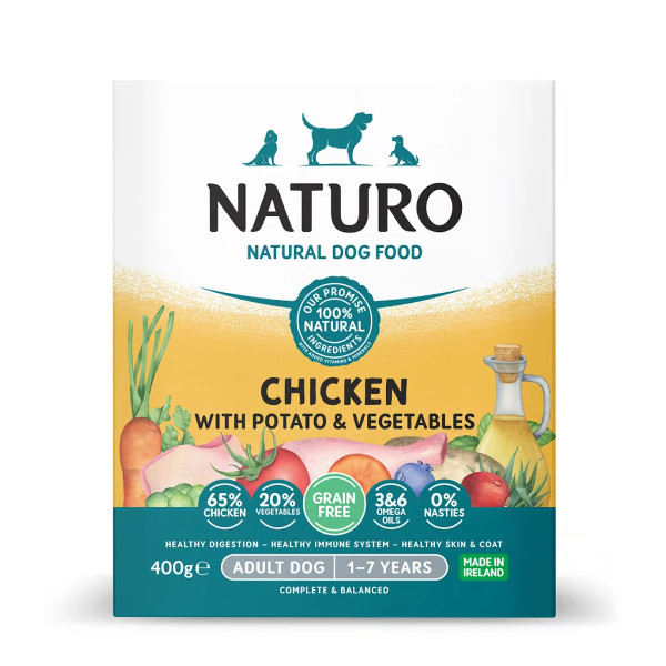 Naturo Adult GRAIN FREE Galinha com batatas e vegetais