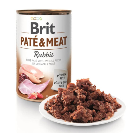 Brit Care Dog Lata Paté & Meat Coelho