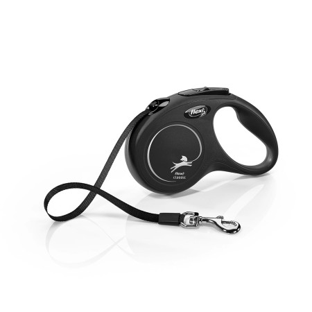 Flexi New Classic Trela extensível preta