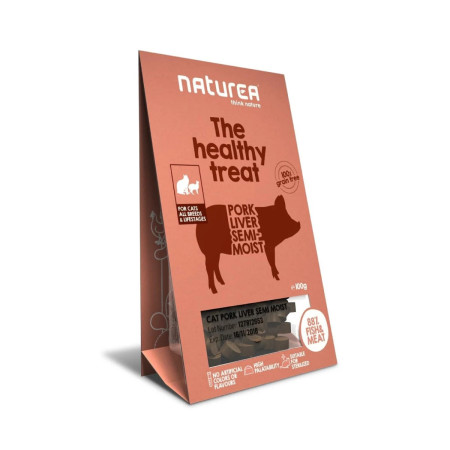 Naturea Cat Treats semi-húmidos porco