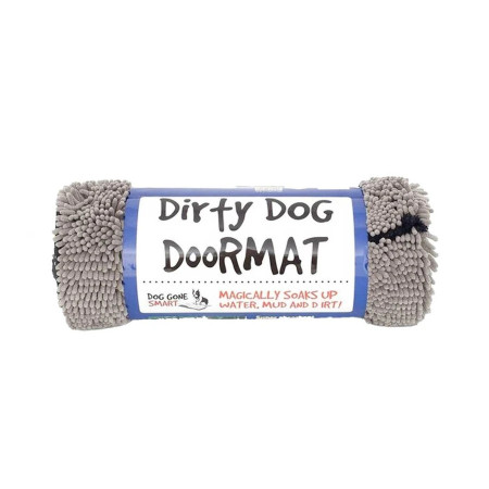 Dog Gone Smart Dirty Dog Doormat cinzento