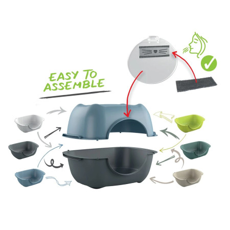 Mypet WC tabuleiro Bella Verde Azevinho