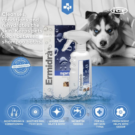 Ermidra Spray para cães e gatos