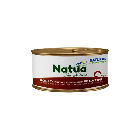 Natua Cat Natural Broth Peito e coxa de galinha com fígado