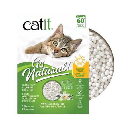 Catit Go Natural Areia Aglomerante de bambu