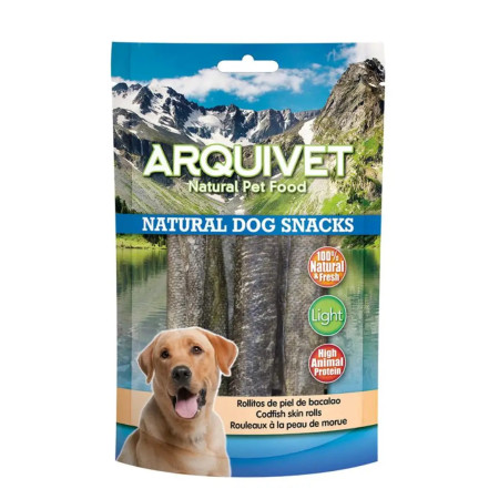 Natural Snack Rolos de pele de bacalhau