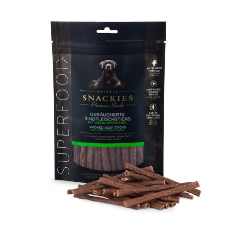 Natural Snackies Sticks de Vaca com Mexilhão Lábio Verde