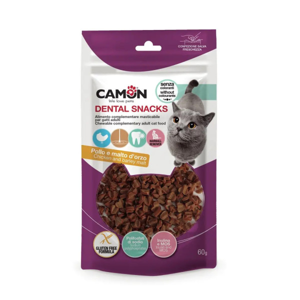 Camon Cat Dental Snacks com Malte em forma de corações