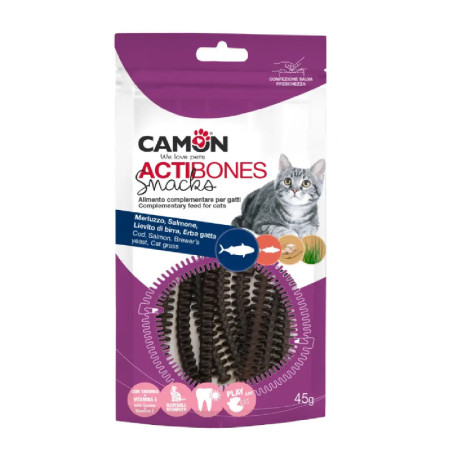 Camon Cat Actibones Snacks com bacalhau e salmão