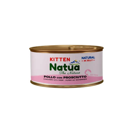 Natua Cat Natural Jelly galinha com presunto KITTEN - 100% Natural