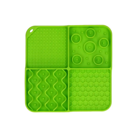Eat Slow Live Longer Lick Mat  Rect Verde
