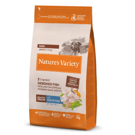 Natures Variety Dog Healthy Grain Mini Adult Peixe Branco