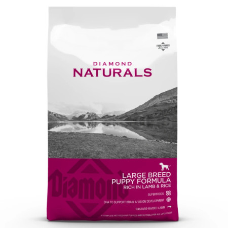 Diamond Naturals Ração Cachorro Raças Grandes de Borrego