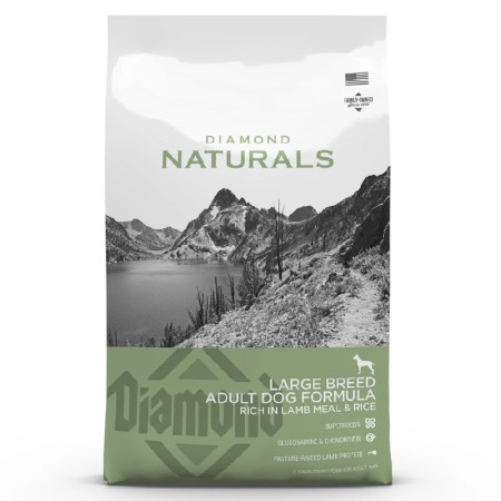 Diamond Naturals Ração Adulto Raças Grandes de Borrego