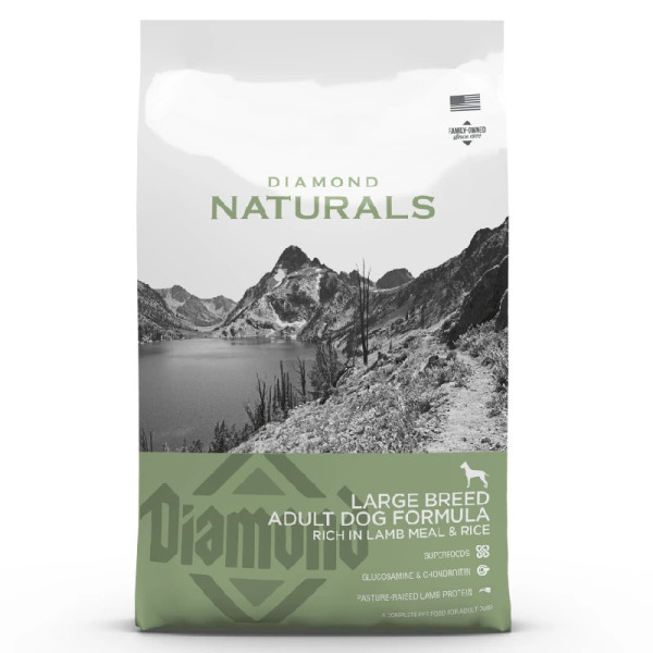 Diamond Naturals Ração Adulto Raças Grandes de Borrego