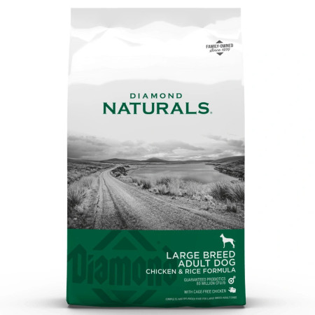 Diamond Naturals Adulto Ração Seca Raças Grandes Frango