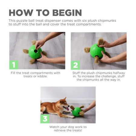 Nina Ottosson Dog Snuffle N' Treat Ball Puzzle