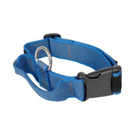 Julius K9 Coleira com pega azul