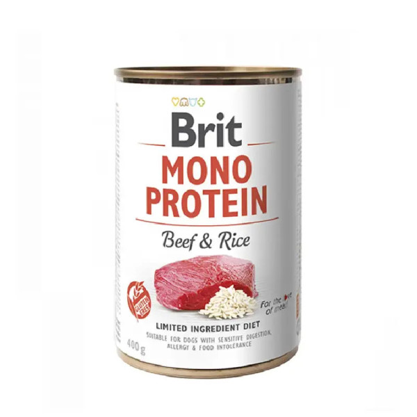 Brit Care Dog Lata Mono Protein Beef & Rice