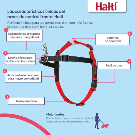 Halti Harness peitoral anti-puxão controlo para cão