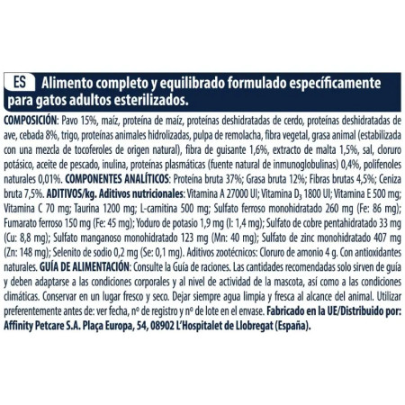 Advance Cat Hairball Sterilized Perú & Cevada