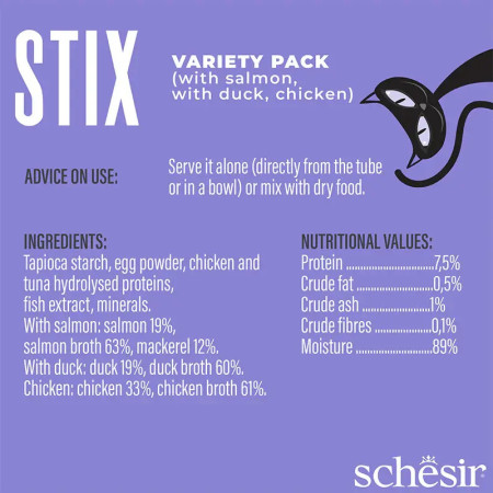 Schesir Stix Creamy Snack Multipack