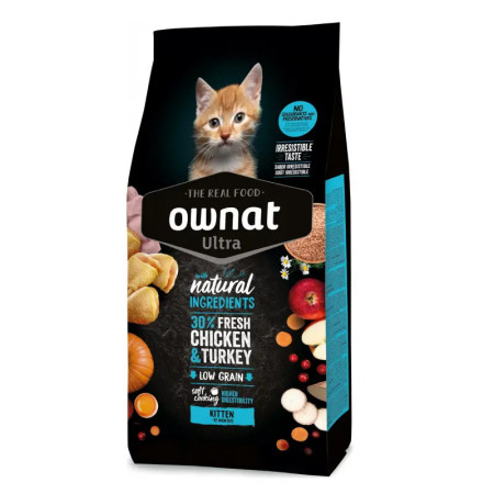 Ownat Ultra Kitten Ração seca natural para gatinhos