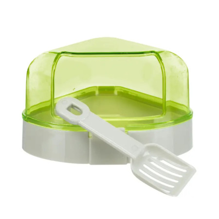 Trixie WC de canto com cobertura e pá para hamsters